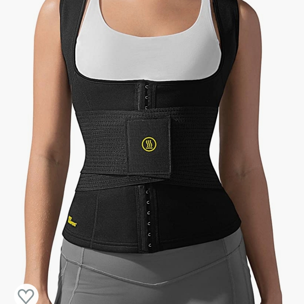 Hot shapers vest cincher with belt